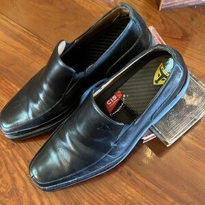 Michael Toschi Mario Double Side Gore Loafers Men's Black Leather Shoes